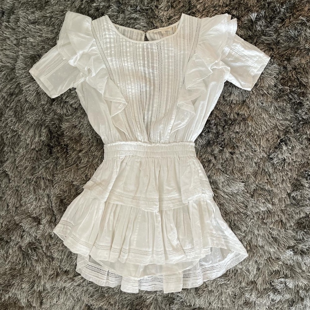 LoveShackFancy White Mini Dress